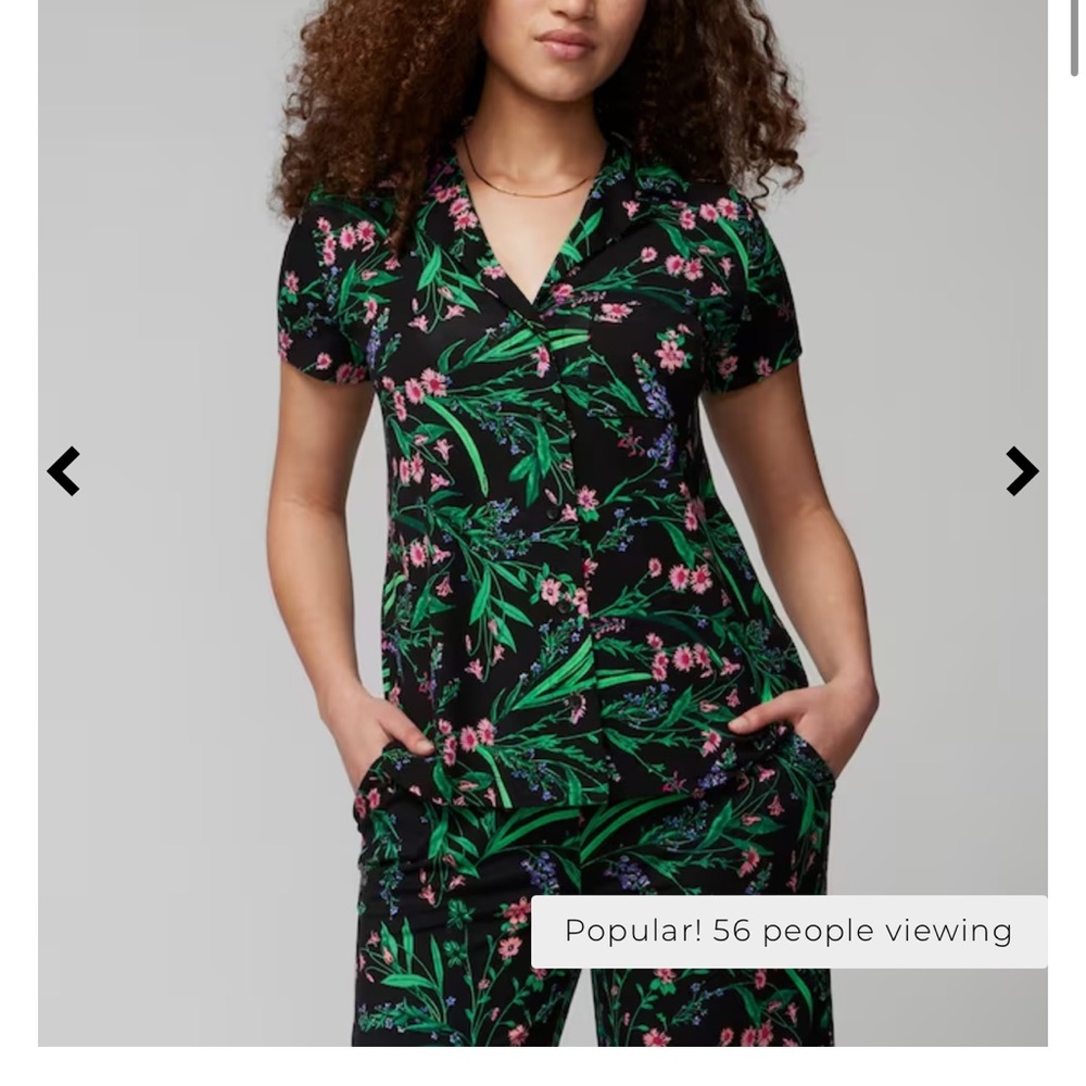 Soma cool night pajamas set in passage floral black!